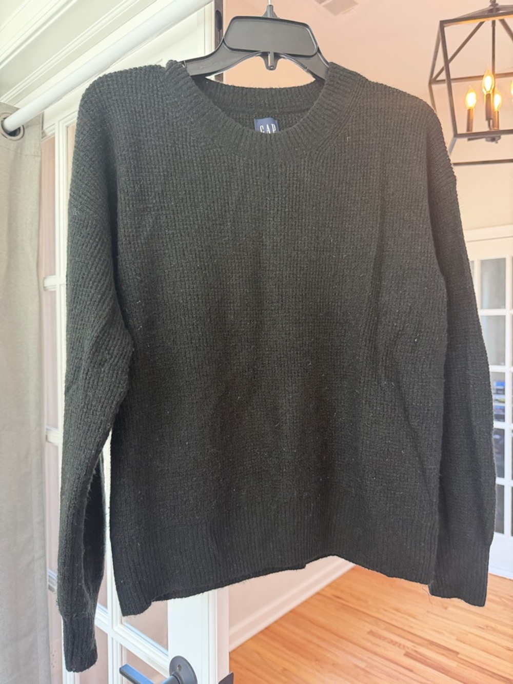 GAP Womens’s Black Crewneck Sweater - Textured Knit